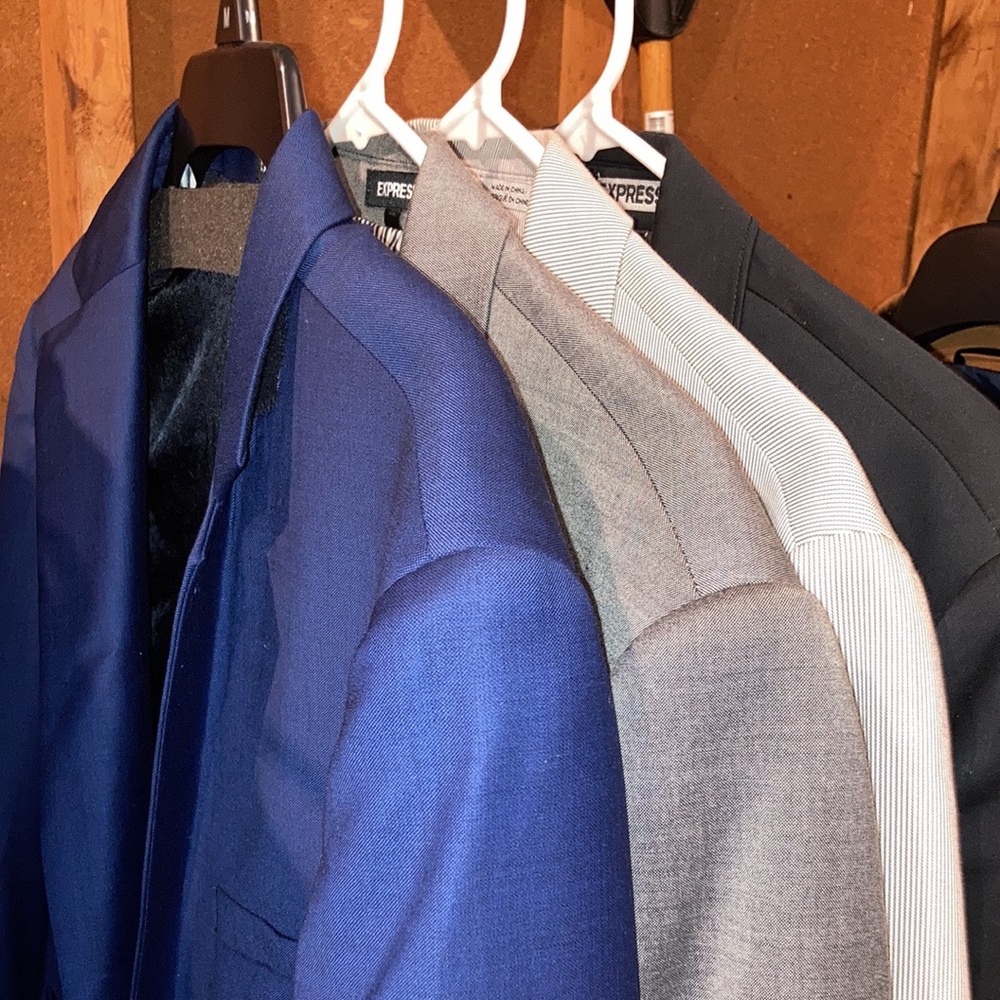 Express slim fit suite. Like New.